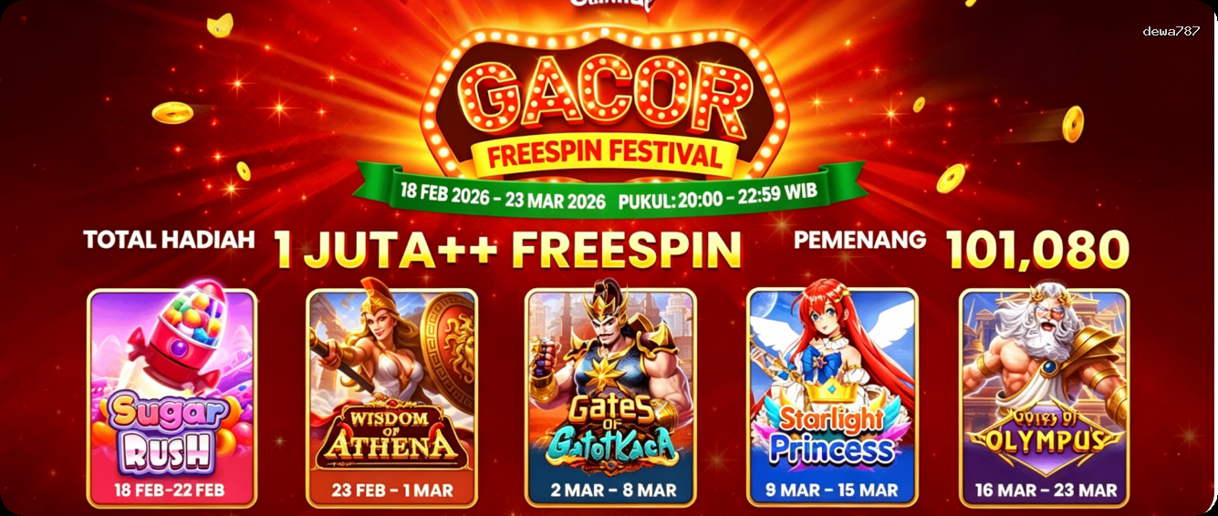 Login dewa787 Sekarang Bonus Melimpah
